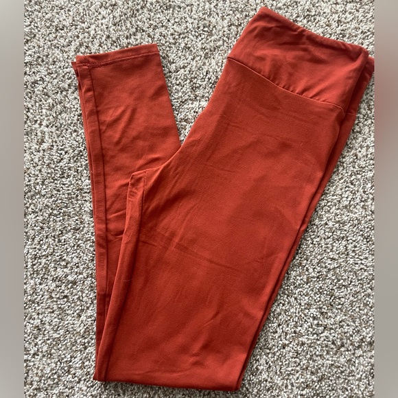 NWOT OS Rust Colored LulaRoe Leggings - Picture 1 of 3